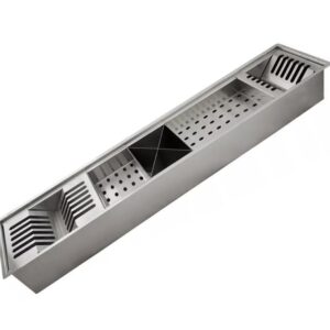Calha Úmida e Organizador Inox