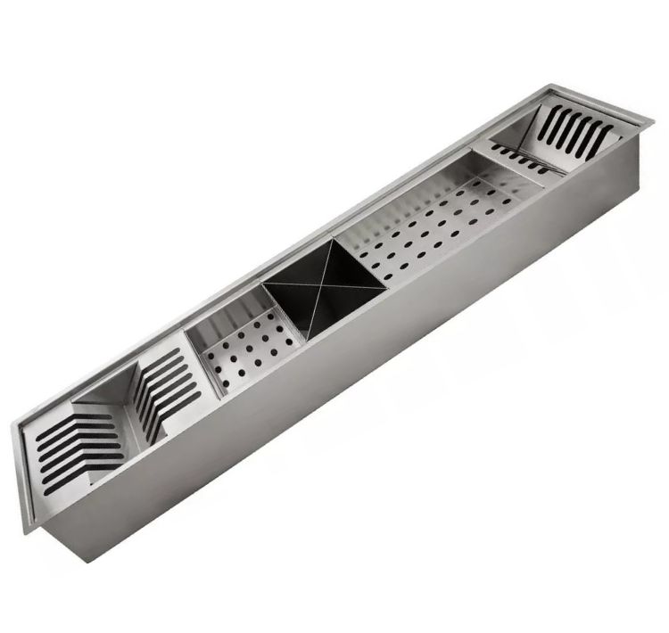 Calha Úmida e Organizador Inox