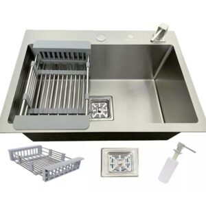 Cuba Gourmet Quadrada 60 x 40cm Aço Inox