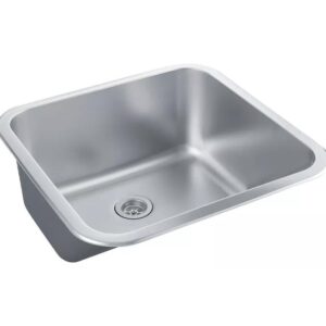 Tanque Médio Inox 45x45 Cm Pingoo Cor Prata Escovado