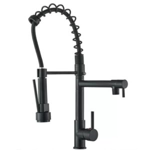 Torneira Gourmet Cozinha Preto Monocomando Misturador