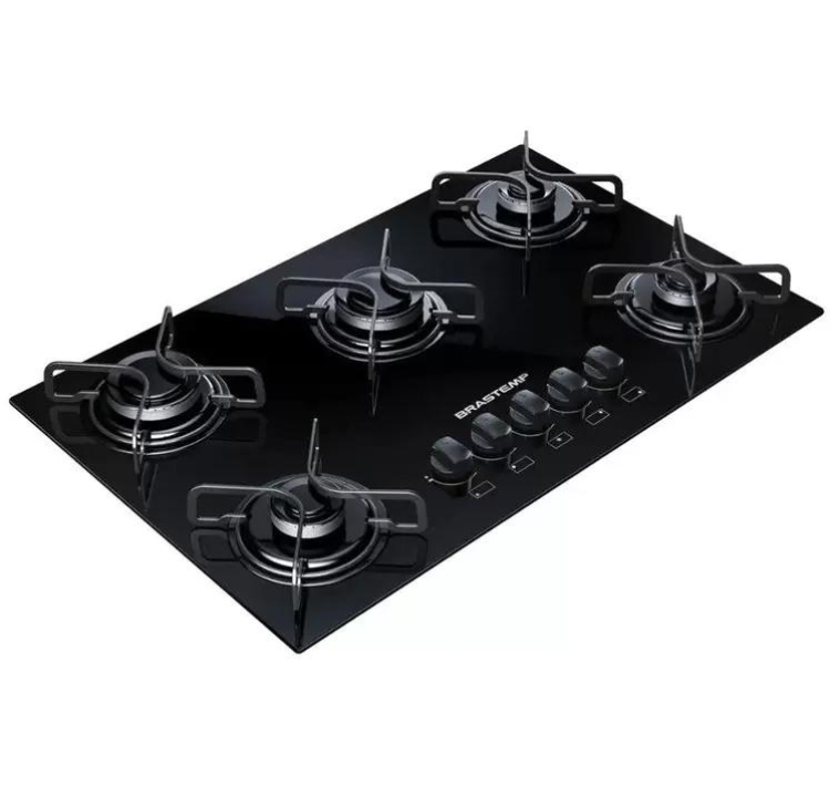 Cooktop Brastemp 5 Bocas Preto