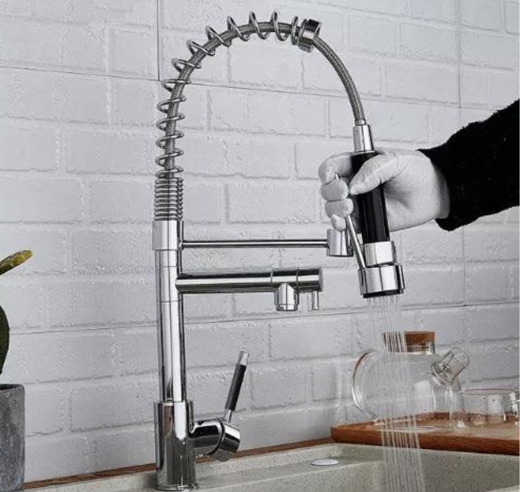 Kit Cuba Aço Inox C_ Torneira Flexível Gourmet Cozinha (4)