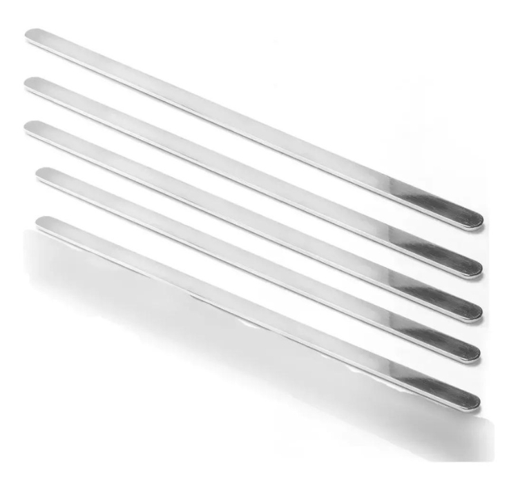 Descanso De Panela Em Aco Inox Auto Adesiva 5pcs 30cm