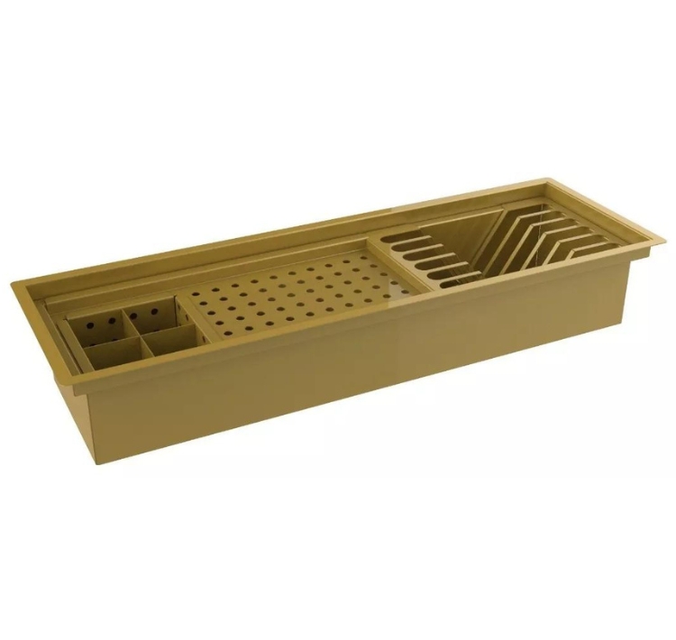 Calha Úmida Inox Dourado 60cm